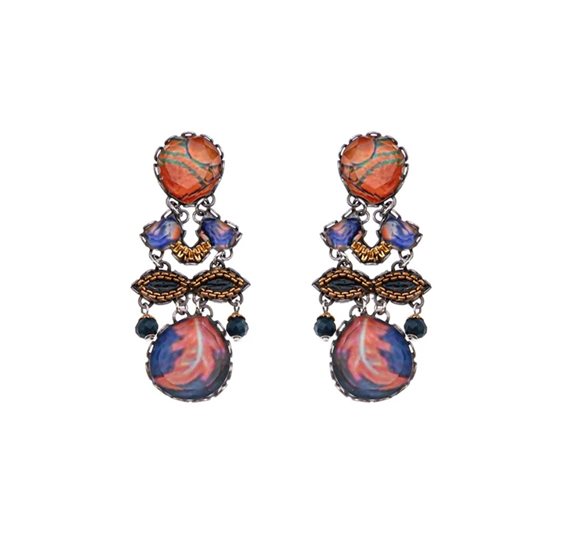 Orecchini Ayala Bar Donna Amber Bloom in Lega metallica Cristallo R2519 - R2519